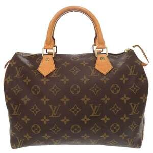 Louis Vuitton Speedy 30 Monogram M41526 Brown Handbag 0155 LOUIS VUITTON